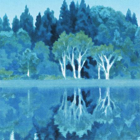 東山魁夷 絵画 静映 【複製】【美術印刷】【巨匠】【変型特寸