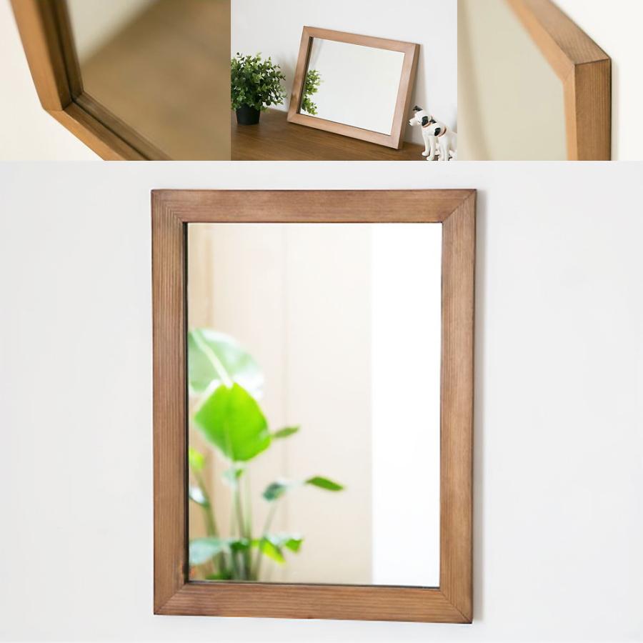 洗面台 鏡 木枠 交換 diy 洗面鏡 /パイン 400×300 木枠幅30mm/ 姿見