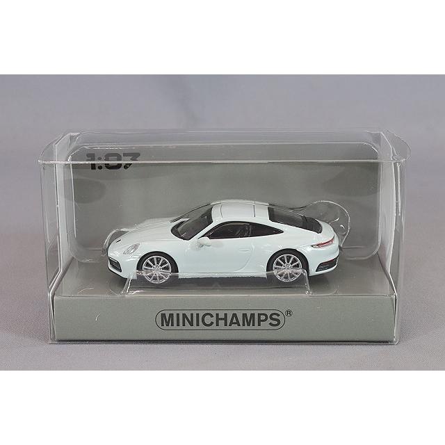 ミニチャンプス 1/87 ポルシェ 911 (992) カレラ 4S 2019 ホワイト