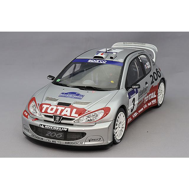 オットー 1/18 プジョー 206 WRC 2002 ツールドコルス ラリー #3