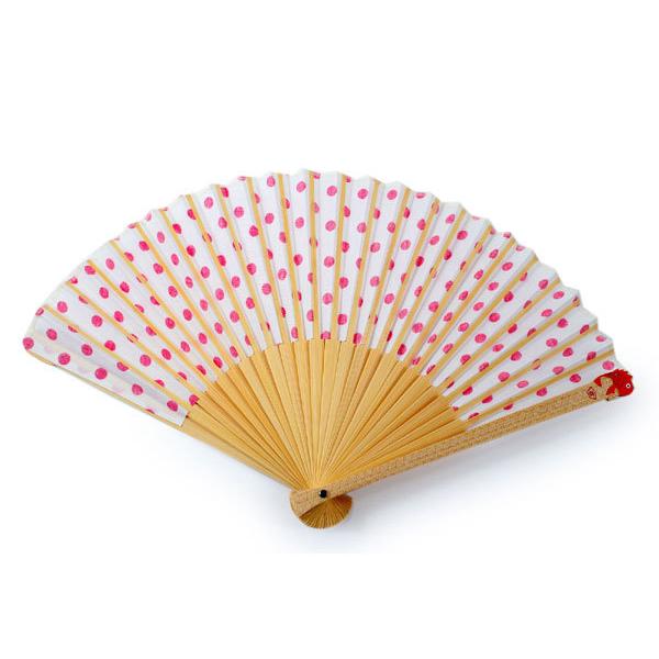 扇子 扇子袋 2点セット 縁起 鯛 めで鯛 綿 赤 水玉 ドット 桐箱入り