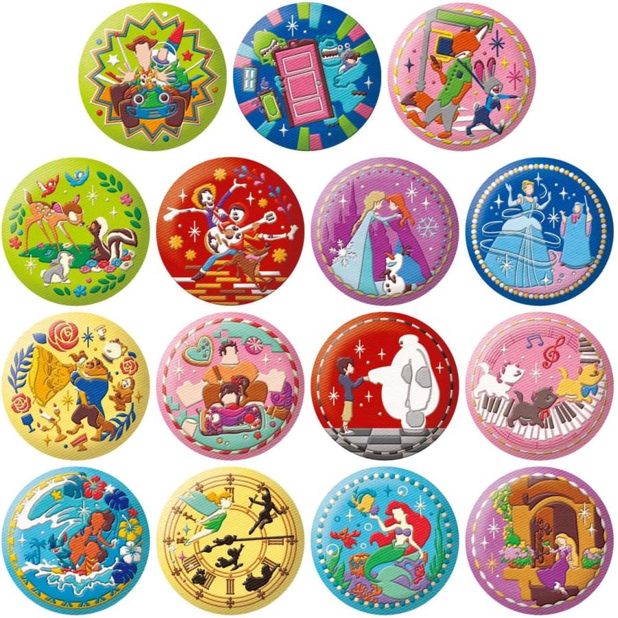BANDAI（バンダイ） Disney Characters 刺繍缶バッジビスケット2 (バラ