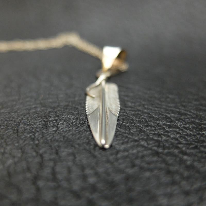 インディアンジュエリー（刻印有 / CC）STERLING フェザー シルバー