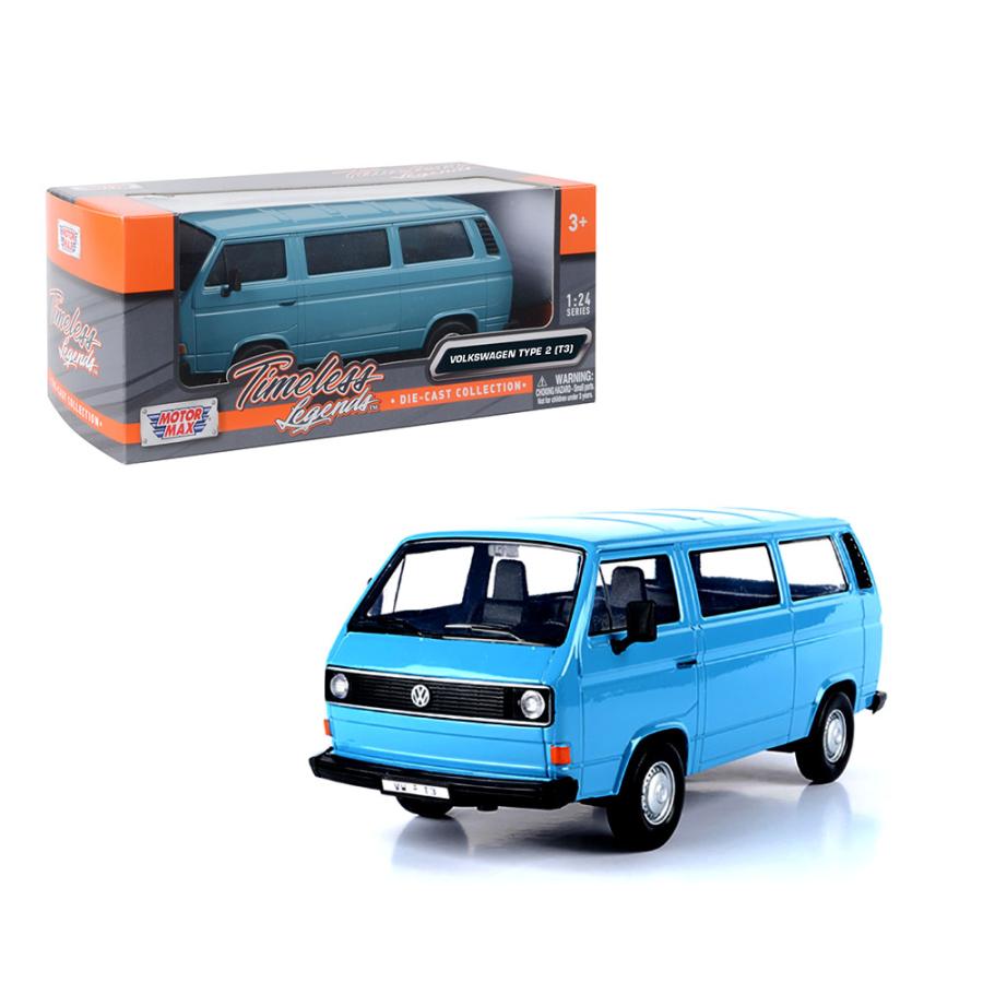 ミニカー 1/24 MOTORMAX 1990 VW フォルクスワーゲン タイプ2（T3