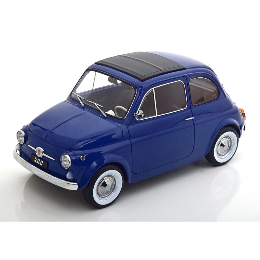 巨大超精密モデルミニカー 1/12 フィアット500 F 1968 青色 超精密