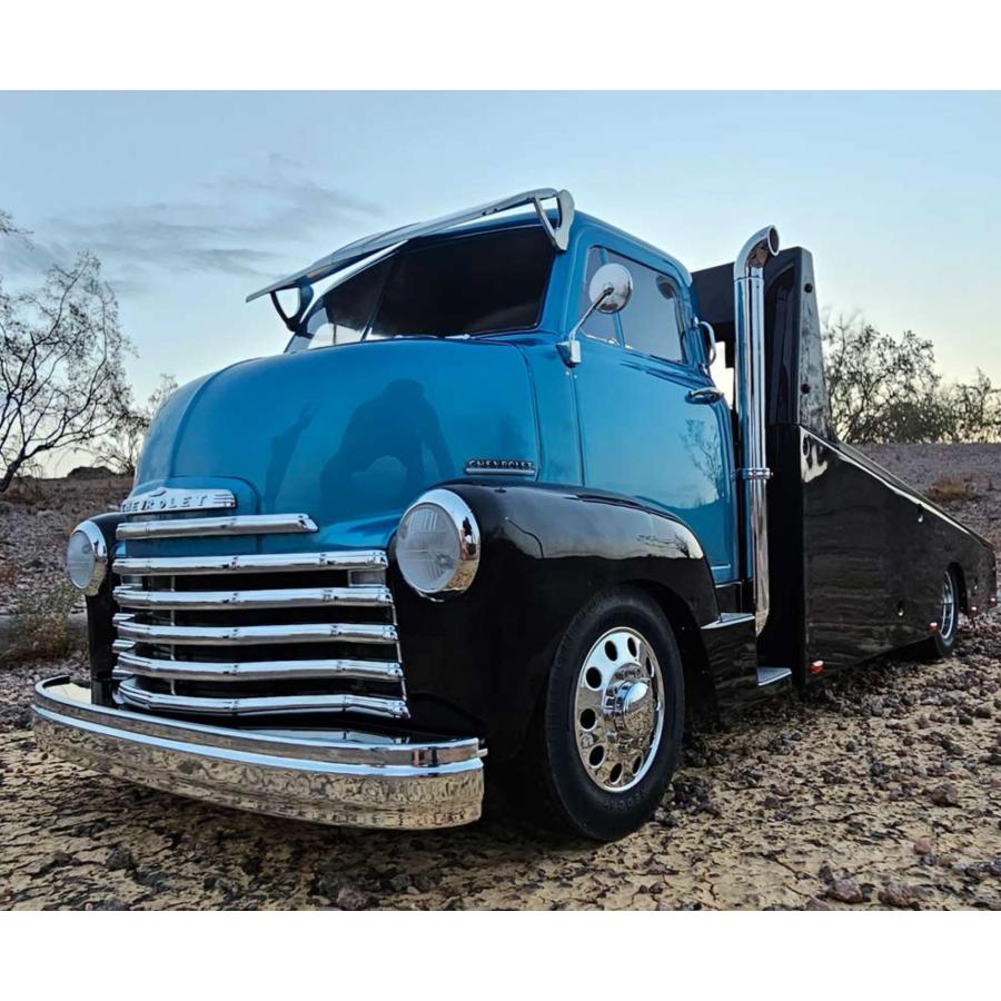 ラジコン 1/10 1953 シボレー 積載トレーラー 青 Chevrolet Cab1959