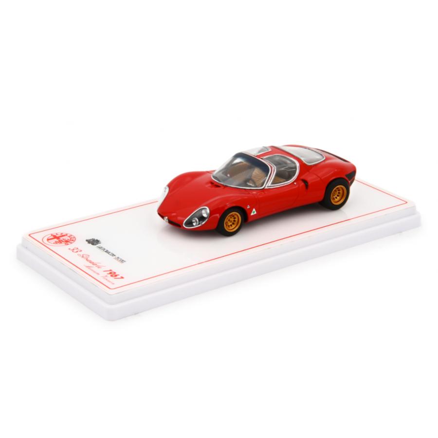 ミニカー 1/43 1967 アルファロメオ 33 ストラダーレ 赤色 ALFA ROMEO