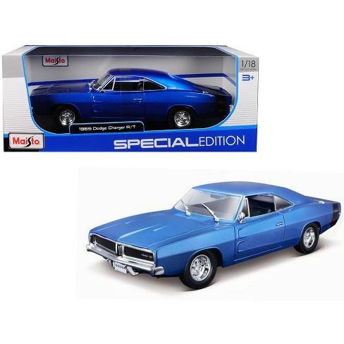 ミニカー 1/18 maisto 1970 ダッジチャージャー 青 1969 Dodge Charger