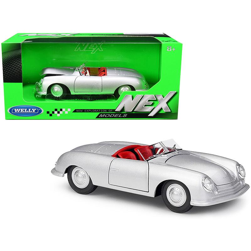 ミニカー 1/24 WELLY 1948 ポルシェ 356 Nr.1 銀色 1948 Porsche 356