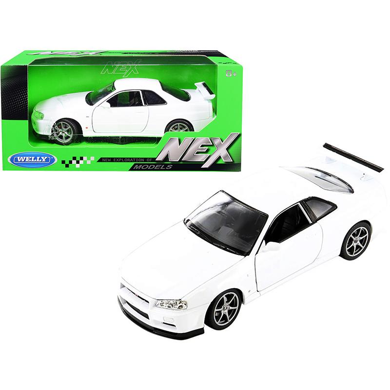 ミニカー 1/24 スカイライン GTR R34 白 WELLY 予約商品 : HOTTOYS