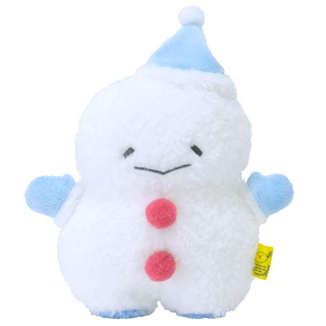 ふわふわたっとん ゆきだるま BL Sサイズ ブルー ぬいぐるみ