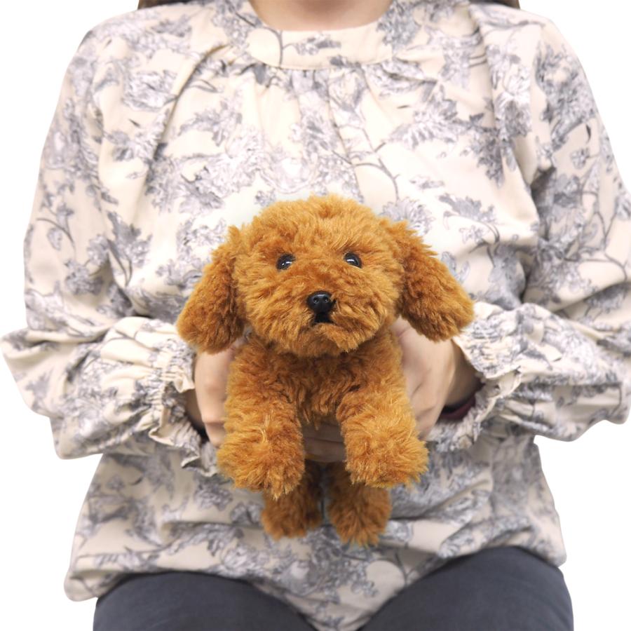 ひざわんこ SSサイズ 小さいサイズ トイプードル ブラウン ぬいぐるみ