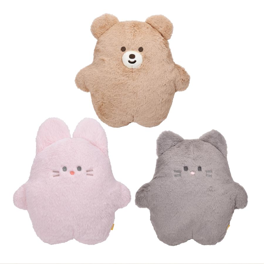 ころまるさん フラット ぬいぐるみ ウサギ クマ うさぎ ネコ 猫 ピー