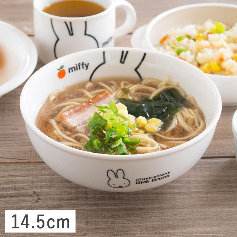 金正陶器 ミッフィー（アップル）ラーメン丼 14.5cm かわいい 子供食器