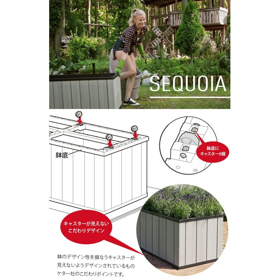 KETER（ケター） プランター おしゃれ 大型 植木鉢 花壇 軽い 穴なし