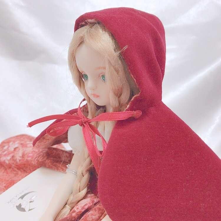 若月まり子 ビスクドール赤ずきんビスクドール 妖精 赤ずきんちゃん