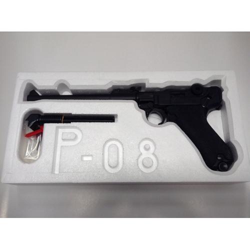 タナカワークス ルガー P08 8インチ R-Type HW ブラック ガスガン ガス