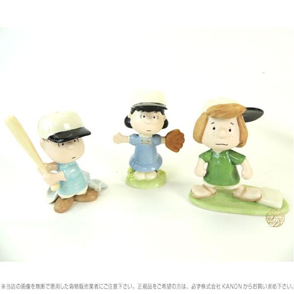 レノックス スヌーピー ピーナッツ ベースボール 野球 置物6点セット