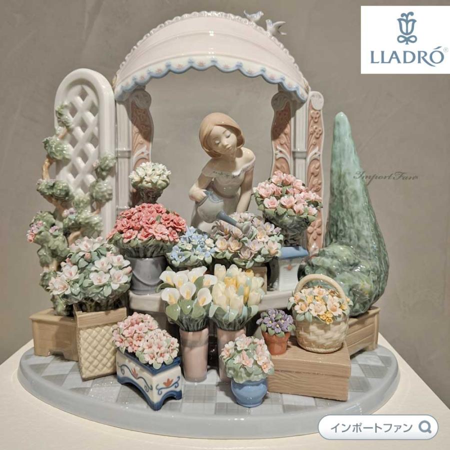 LLADRO（リヤドロ） ロマンティックな朝 花 女性 置物 01008250 LLADRO