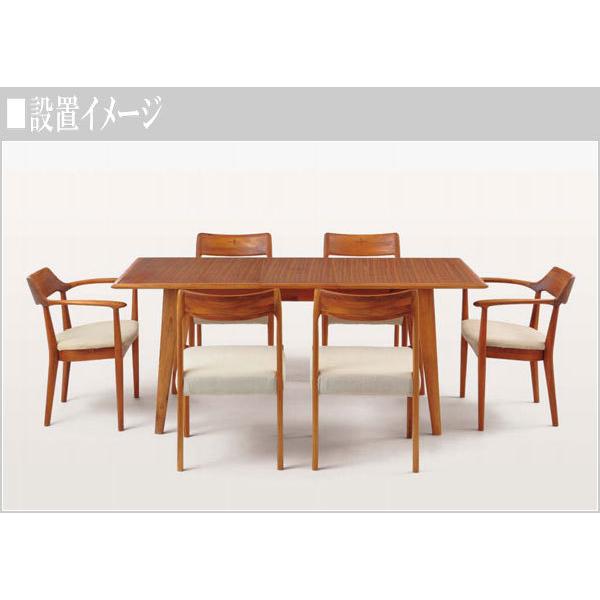 朝日木材加工 ダイニングテーブル 伸縮式 エクステンションテーブル