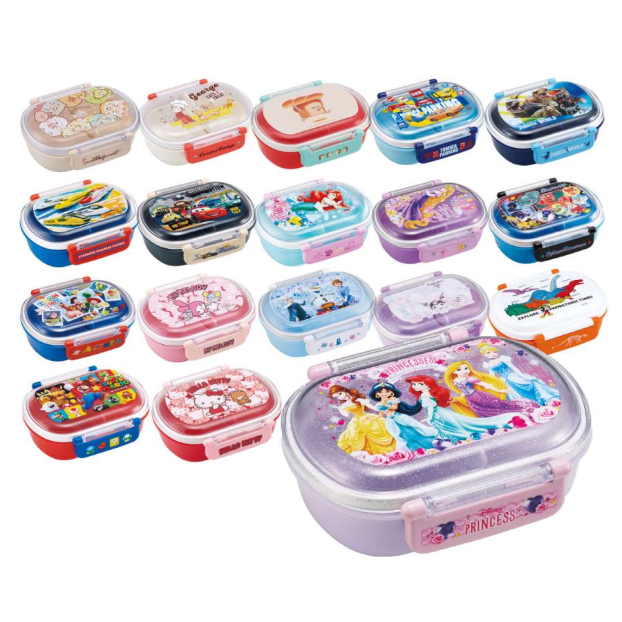 スケーター 弁当箱 1段 360ml 抗菌 小判型 ディズニー キャラクター