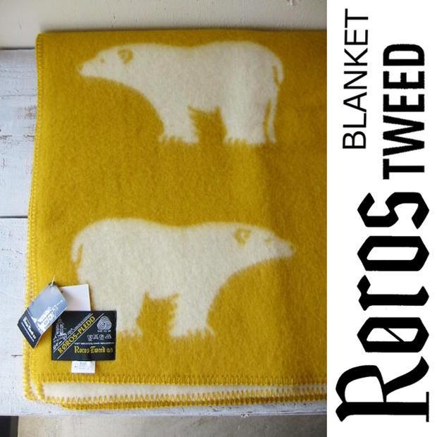 ROROS TWEED / ロロス ツイード ブランケットisbjorn YELLOW アイス