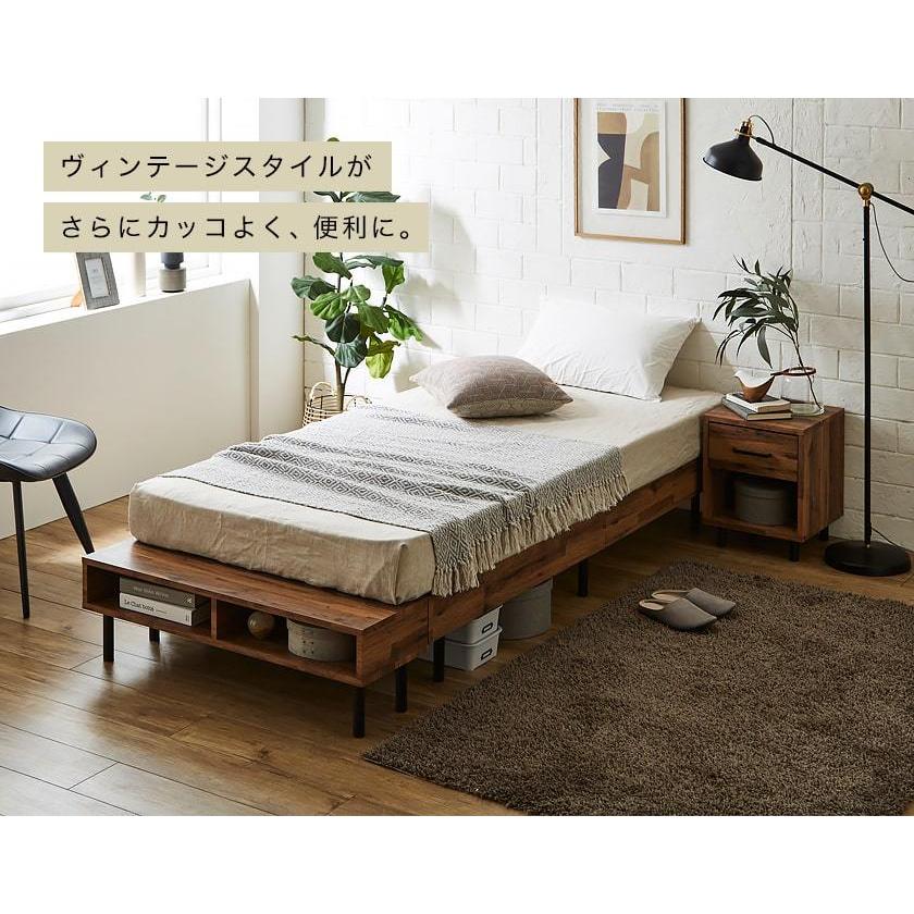 すのこベッド ベッドフレームのみ シングル 木製 ヘッドレスベッド