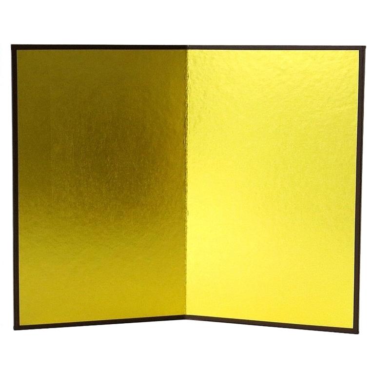 ミニ金屏風 2曲 205mm×260mm 屏風 金屏風 びょうぶ 衝立 雛人形 五月