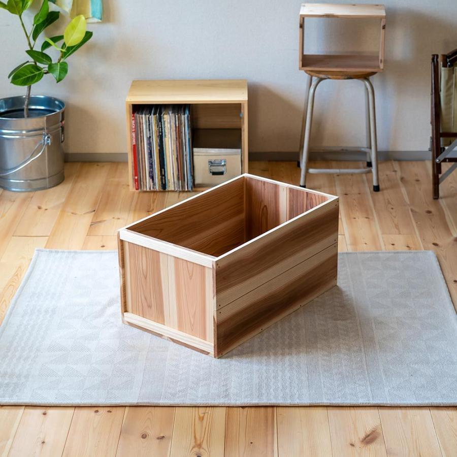 国産りんご箱 上小節 杉 630×380×310 木箱 収納ボックス : イエノLabo