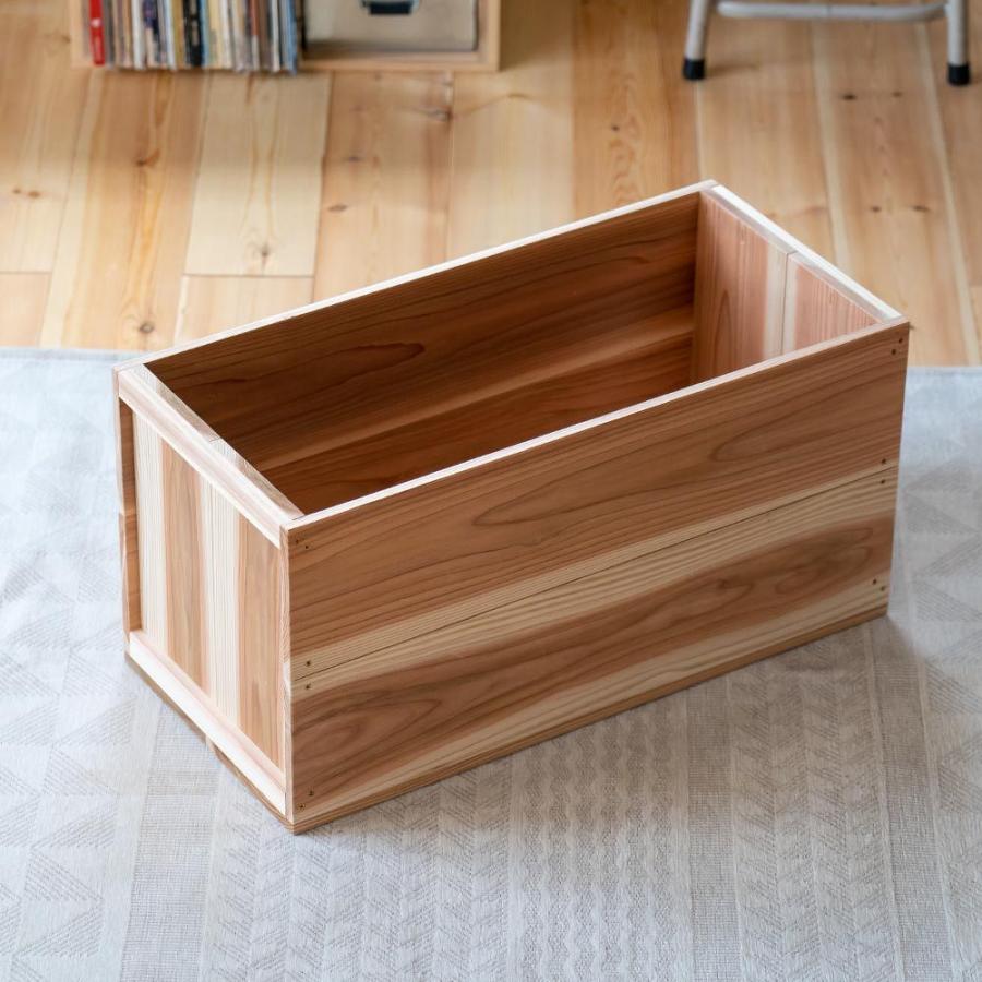 国産りんご箱 上小節 杉 630×300×310 木箱 収納ボックス : イエノLabo
