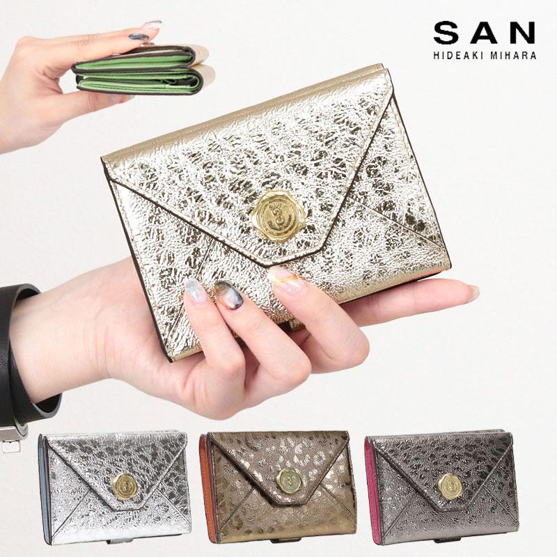 SAN HIDEAKI MIHARA（サンヒデアキミハラ） 折り財布 財布 本革 SAN