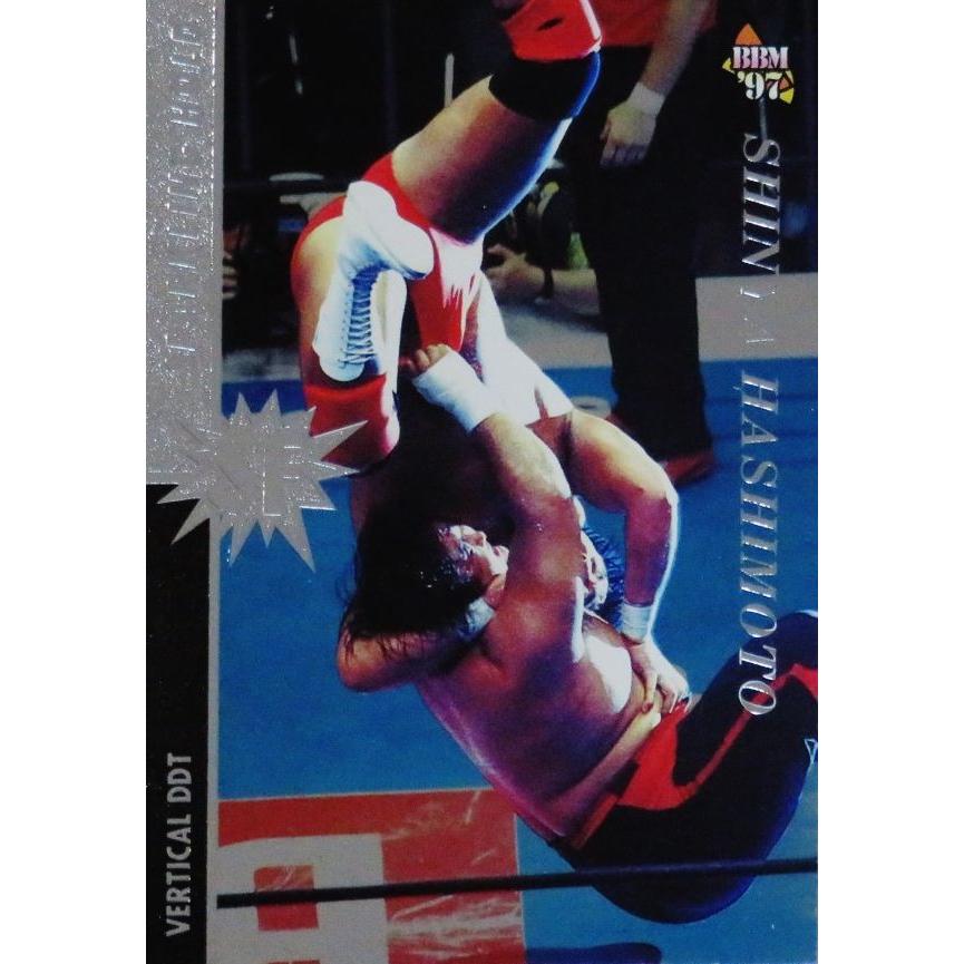 162 【橋本真也(垂直落下式DDT)】BBM 1997 プロレスカード SPARKLING