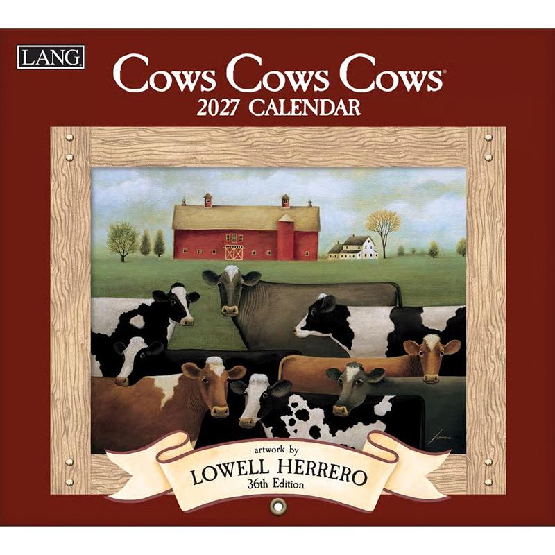 LANG 2026年ラングカレンダー Cows カウズ ウシ : カントリーショップ