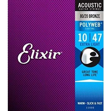 Elixir（エリクサー） アコギ 弦 010-047 エクストラ ライト ゲージ