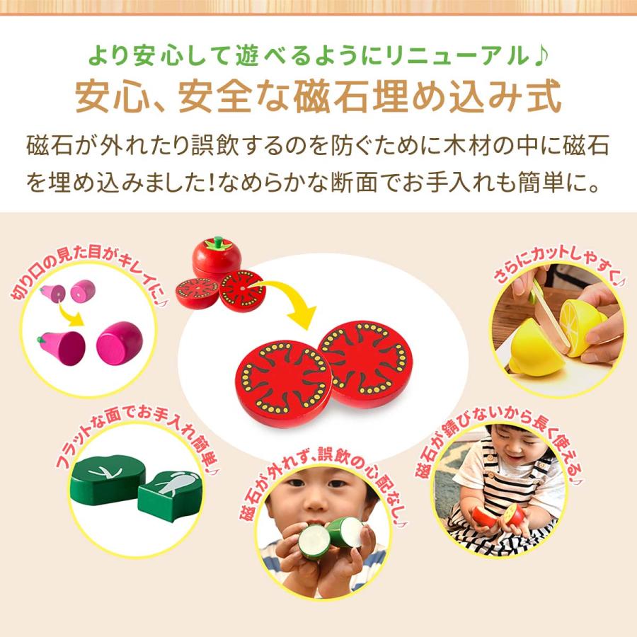 RiZKiZ 1年保証 ままごと用フルーツ野菜セット 16種類 誤飲防止式