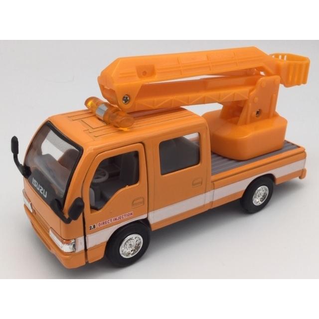 1台売り 1/35 ISUZU エルフ トラック オレンジ クレーン車 高所作業車