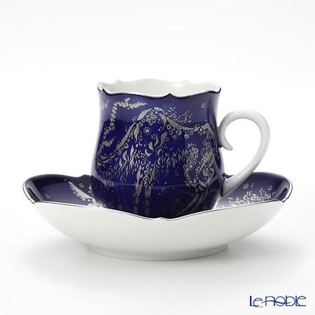 マイセン 並行輸入品 コバルトプラチナ 681790／23582 コーヒーカップ
