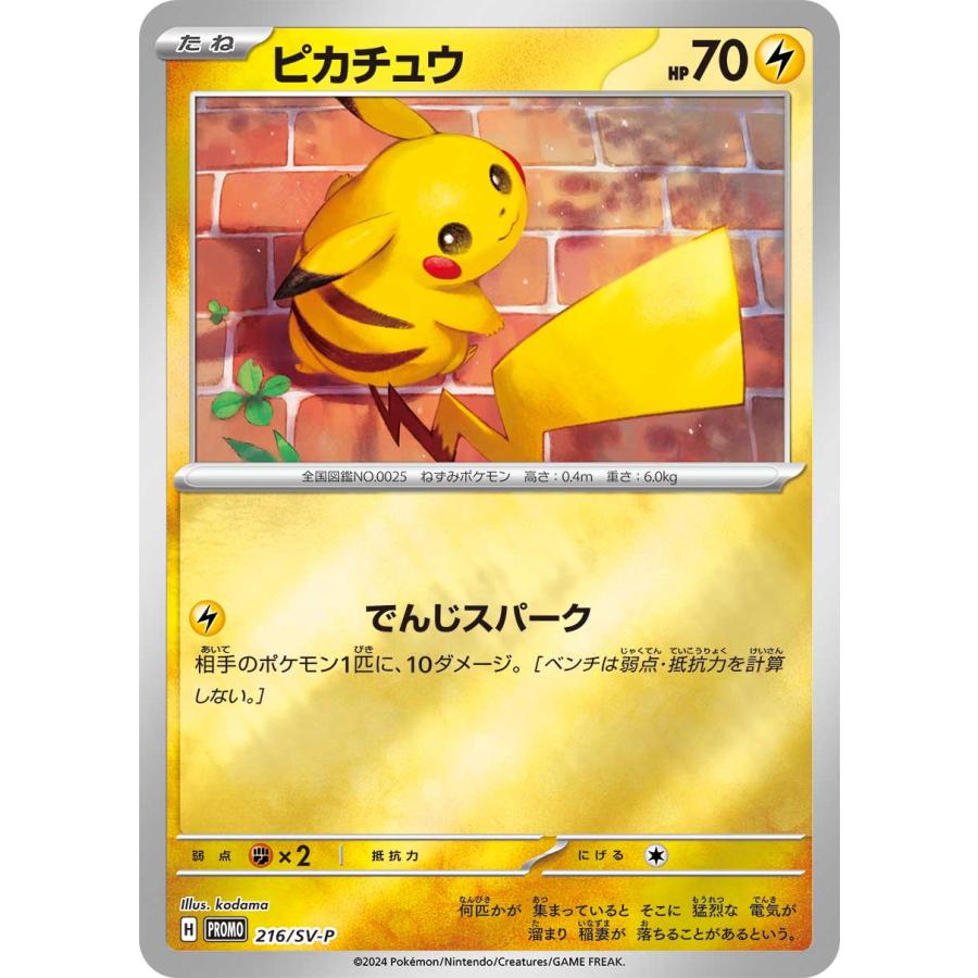 ポケモンカードゲーム 216/SV-P ピカチュウ 雷 (PR プロモ) ポケカの夏