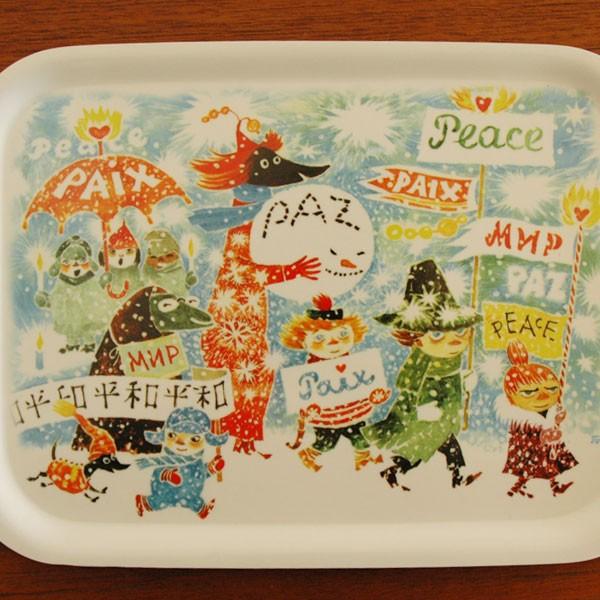 MOOMIN（ムーミン） トレイ peace(ピース）トーベ・ヤンソン opto