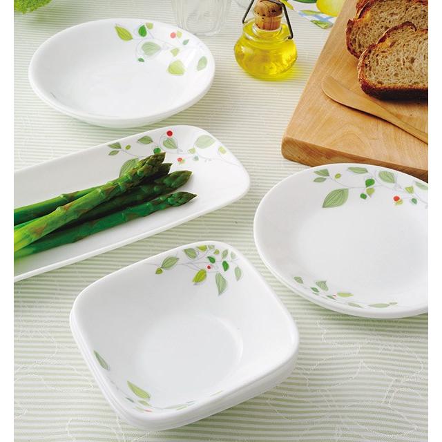 パール金属 ボウル 23cm コレール CORELLE スクエア 白 食器 皿 角皿