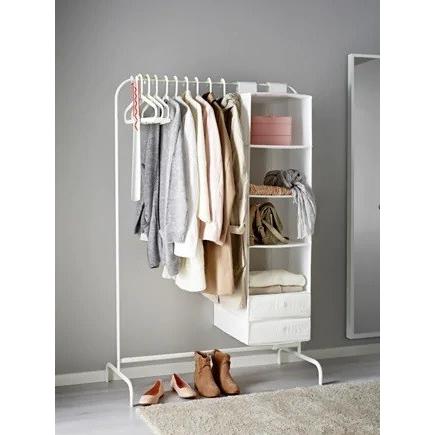 イケア（IKEA） MULIG ムーリッグ 洋服ラック, ホワイト ハンガー