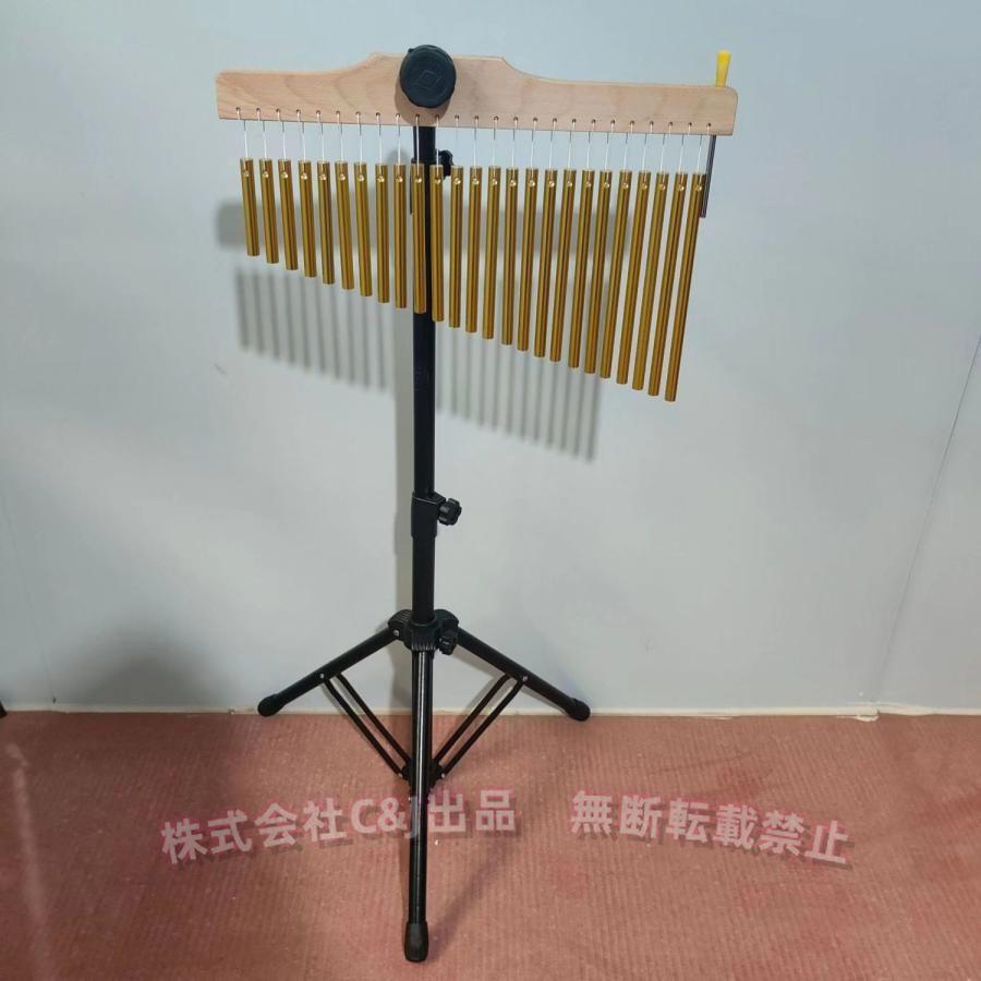 ツリーチャイム 36音 チャイム 楽器 バーチャイム スタンド付き 打楽器
