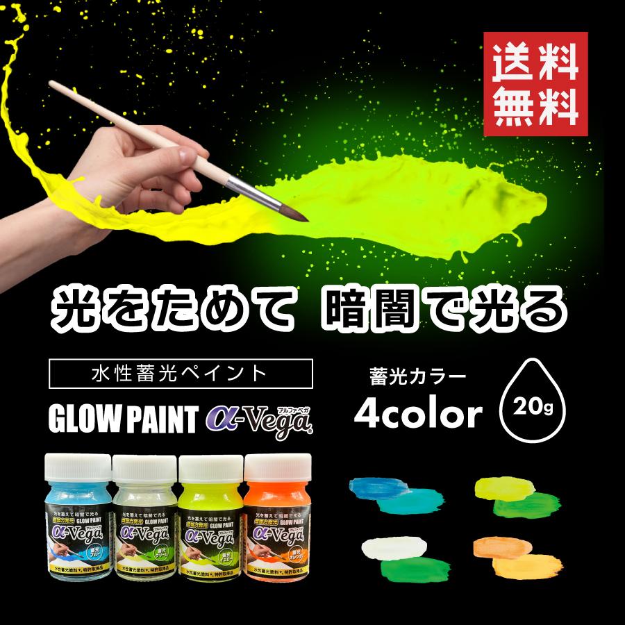 蓄光塗料 蛍光塗料 高発光 夜光 ハンドメイド 夜釣り DIY 20g GLOW