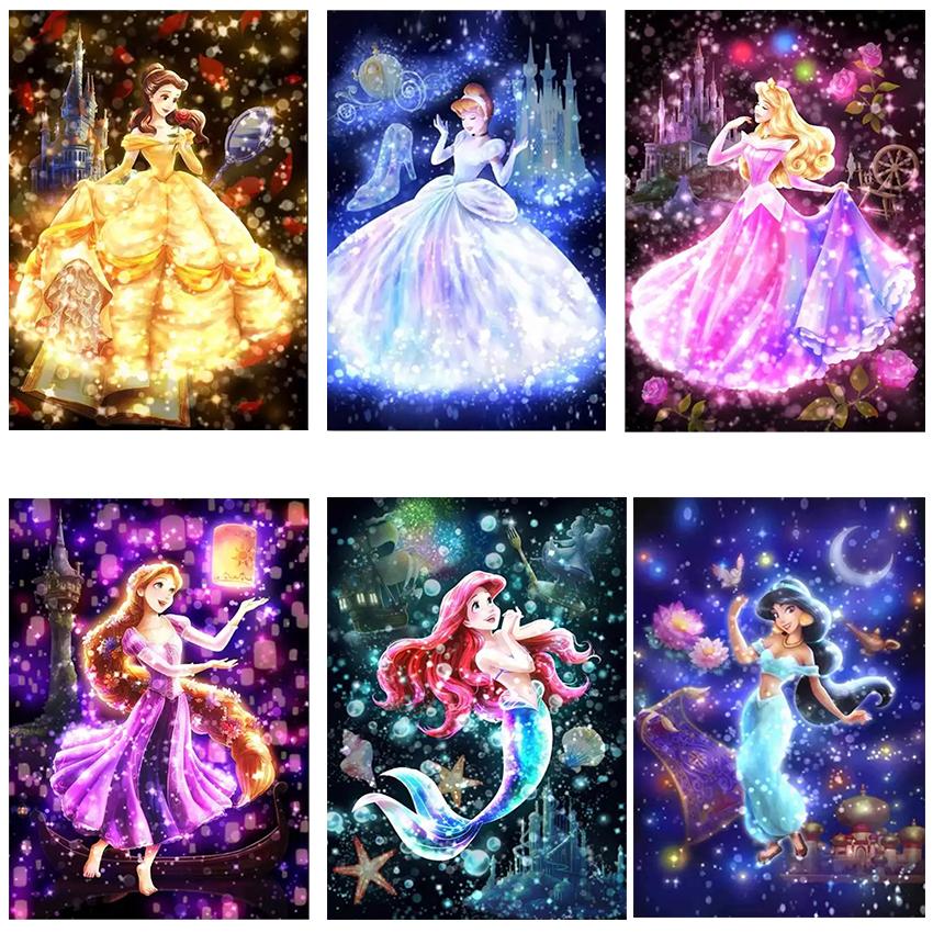 ダイヤモンドアート プレゼント ディズニー プリンセス ハンドメイド