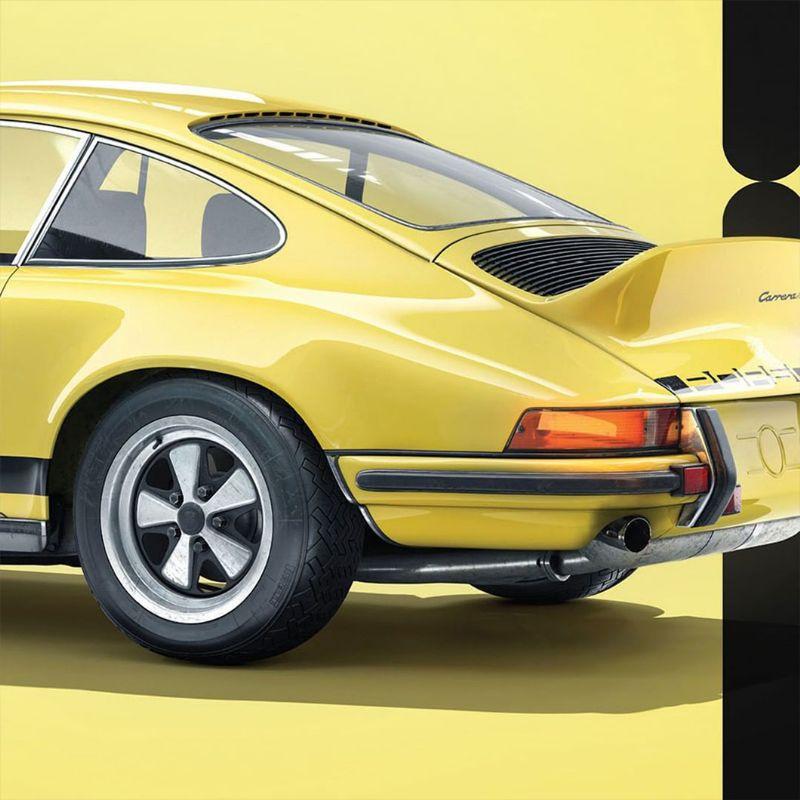 ポスター PORSCHE 911 CARRERA RS 2.7 YELLOW 50TH リミテッド