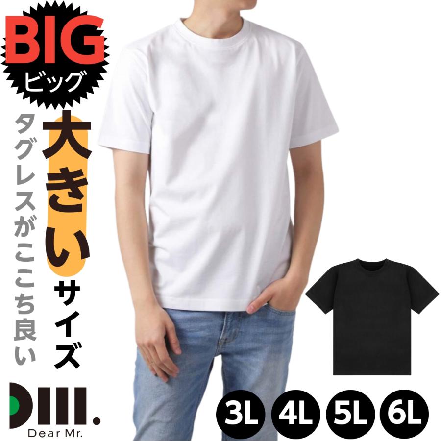 tシャツ 半袖 Tシャツ メンズ 大きいサイズ BIG カットソー 3L 4L 5L