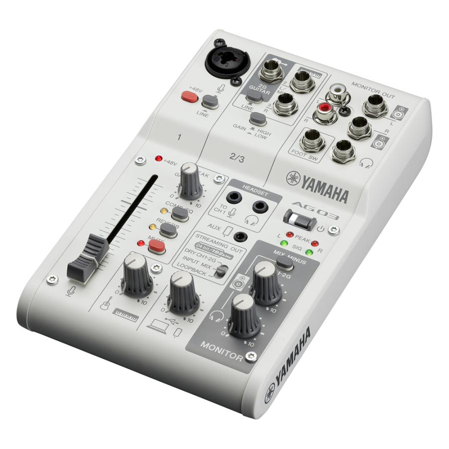 YAMAHA（ヤマハ） AG03 mk2 WH lightning接続セット (コンデンサー