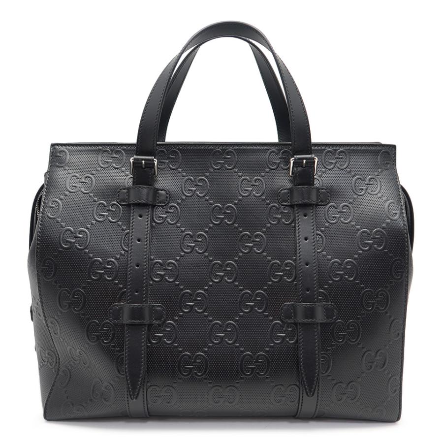 GUCCI（グッチ） トートバッグ 625774 GGエンボスレザー ブラック