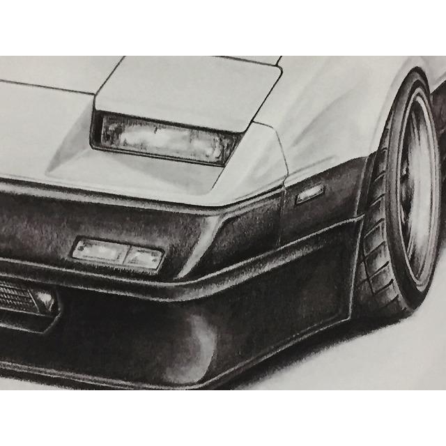 日産 NISSAN フェアレディZ31前期【鉛筆画】名車 旧車 イラスト A4