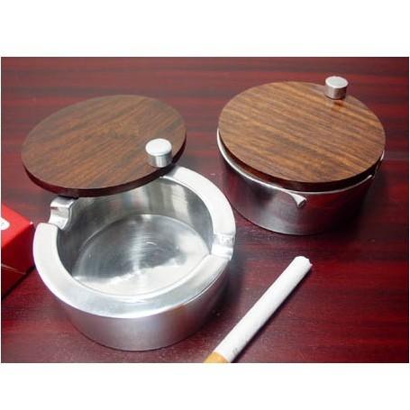 灰皿 蓋付き アルミ slide ashtray WOOD : インテリアショップNorthern